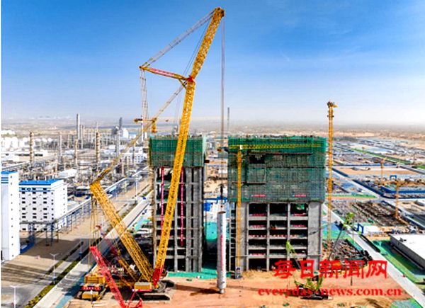  全球首套！中国化学十六化建承建项目吊装