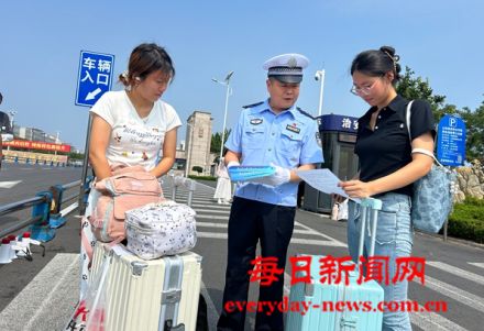 烟台交通管理支队高新区大队采取安全提醒与