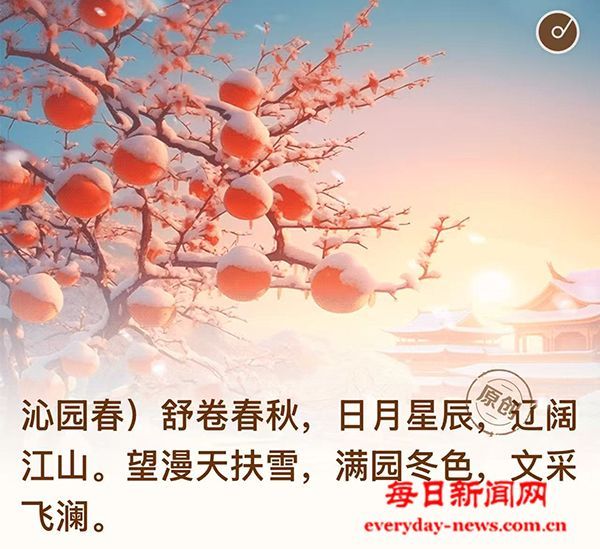 沁园春（颂雪）